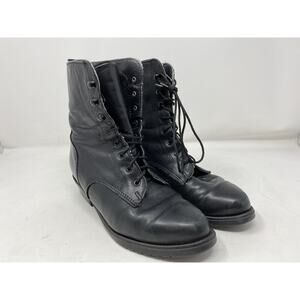 Blondo Women's Fabric lined Ankle boots Black Lace up sz 6B